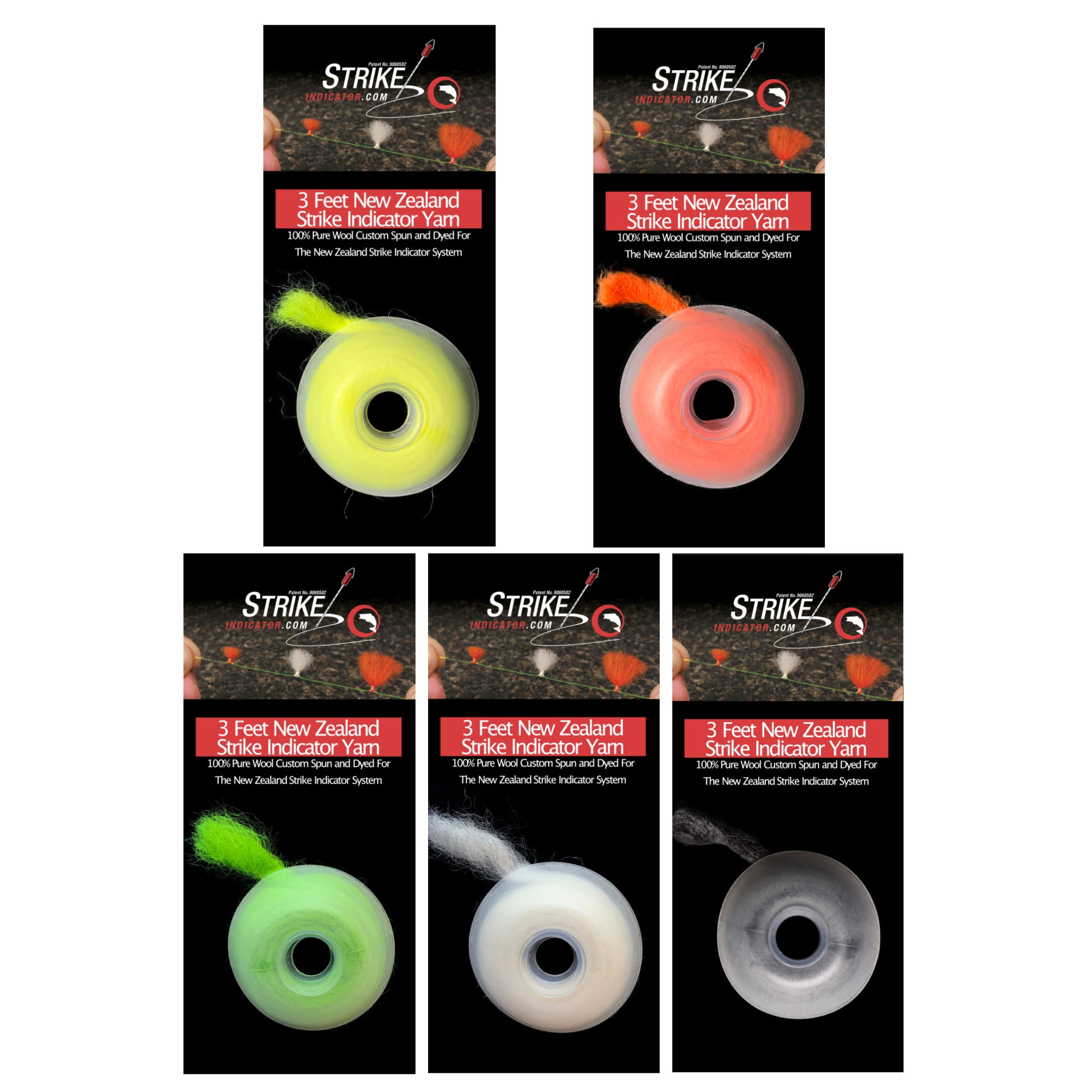 New Zealand Indicator Individual Yarn Spools