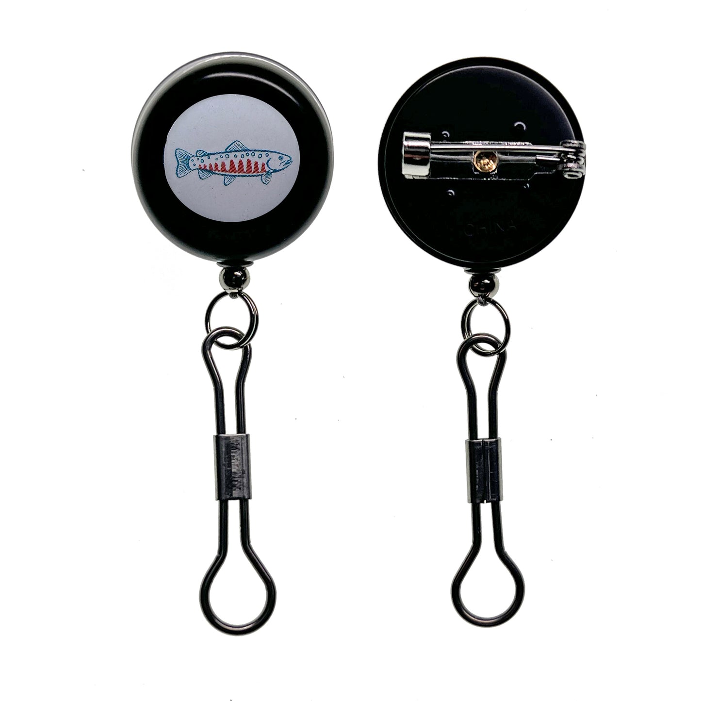 Pin On Retractor - Steel Cable