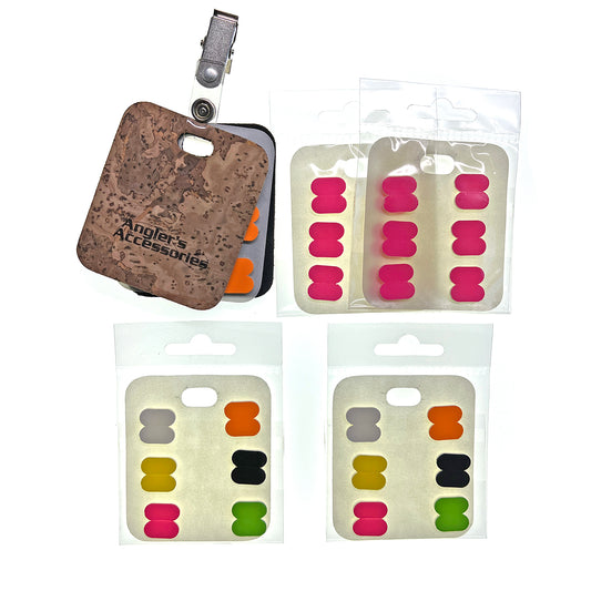 Cork Pinch On Strike Indicator Holder - 5 Indicator Packs Included