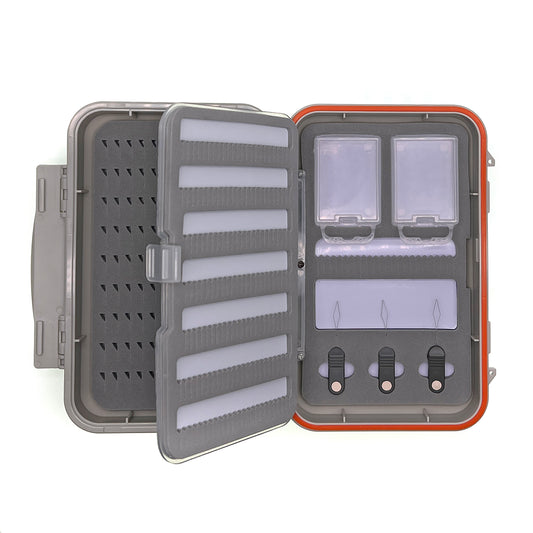 Midge Threader Fly Box w/Leaf Insert